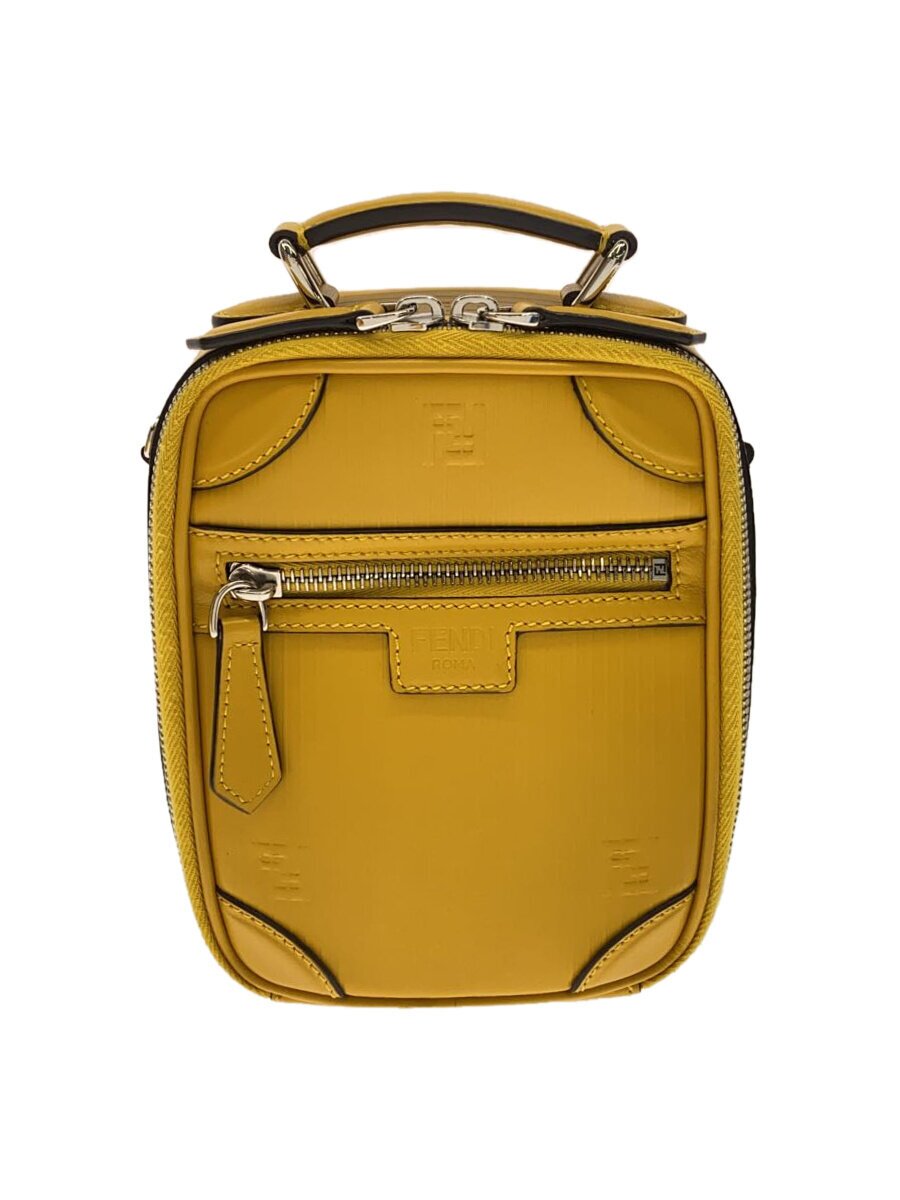 FENDI - 【中古】FENDI◆クロスボディレザーポシェットショルダーバッグ/2WAY/レザー/YLW/7VA542//【バッグ】