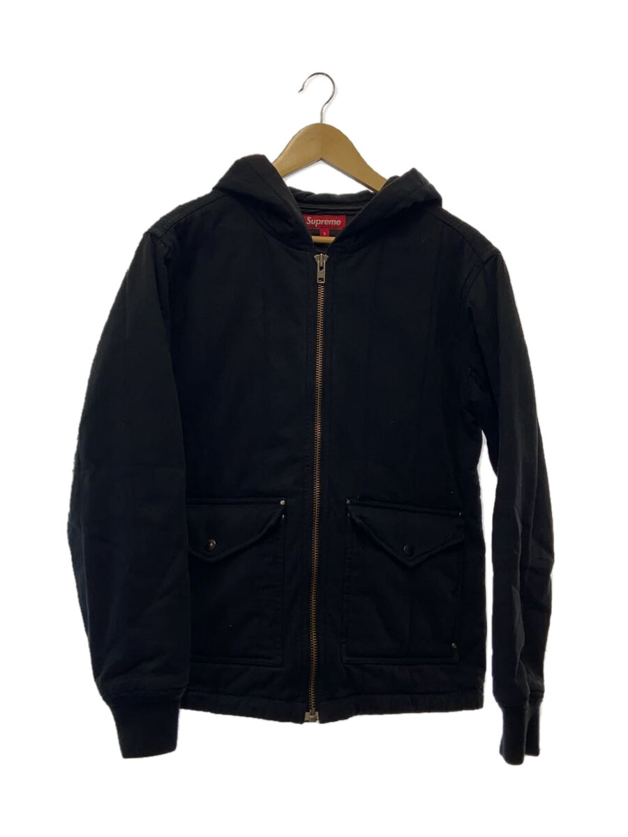 【中古】Supreme◆ジャケット/S/コットン/BLK/無地【メンズウェア】
