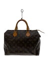 【中古】LOUIS VUITTON◆1)スピーディ30_モノグラム・キャンバス_BRW/PVC/BRW/総柄【バッグ】