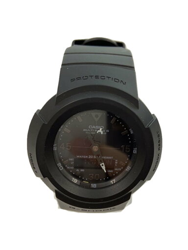 【中古】CASIO◆ソーラー腕時計_G-SHOCK/デジアナ/ラバー/BLK/BLK【服飾雑貨他】 【中古】CASIO◆ソーラー腕時計_G-SHOCK/デジアナ/ラバー/BLK/BLK【服飾雑貨他】
