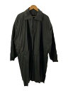 【中古】HOMME PLISSE ISSEY MIYAKE◆コート/--/ポリエステル/グレー/HP43FA007//【メンズウェア】