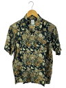 【中古】SOUTHWICK◆オープンキャンプカラー/半袖シャツ/S/レーヨン/BLK/花柄/111-51-3101【メンズウェア】(4)