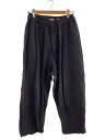 【中古】gold◆COTTON SILK NEP DUCK BALLOON PANTS/ボトム/L/コットン/BLK/無地//【メンズウェア】