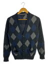 【中古】sacai◆カーディガン(厚手)/10aw/1/ウール/BLK/アーガイルチェック/10-00099M//【メンズウェア】