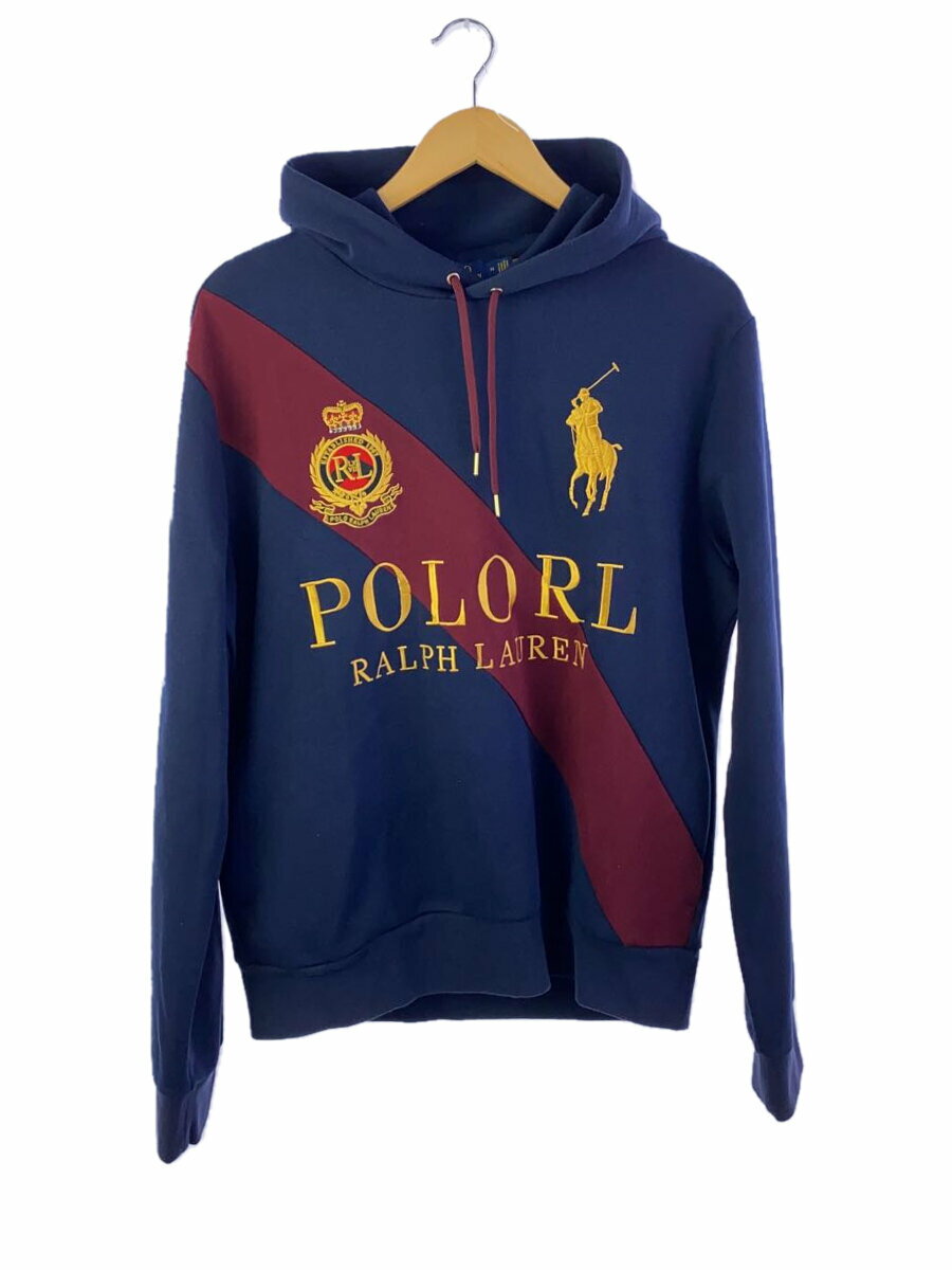 【中古】POLO RALPH LAUREN◆パーカー/M/ポリエステル/NVY【メンズウェア】