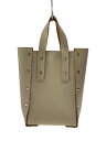 【中古】Hender Scheme◆ASSEMBLE HAND BAG TALL S/トートバッグ/レザー/ベージュ【バッグ】