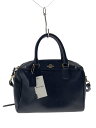 【中古】COACH◆ボストンバッグ_オールレザー/レザー/NVY【バッグ】