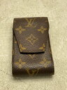 【中古】LOUIS VUITTON◆エテュイ・シガレット_モノグラム・キャンバス_BRW/--/BRW/メンズ【服飾雑貨他】