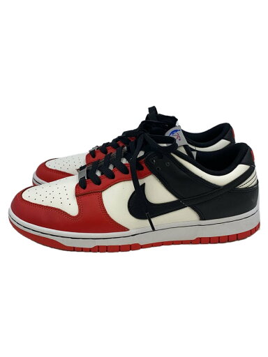【中古】NIKE◆DUNK LOW RETRO EMB_ダンク ロー レトロ エンベデット/27.5cm/RED/レザー【シューズ】 【中古】NIKE◆DUNK LOW RETRO EMB_ダンク ロー レトロ エンベデット/27.5cm/RED/レザー【シューズ】