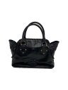 【中古】ANNA SUI◆バッグ/レザー/ブラック/無地/ハンドバッグ【バッグ】