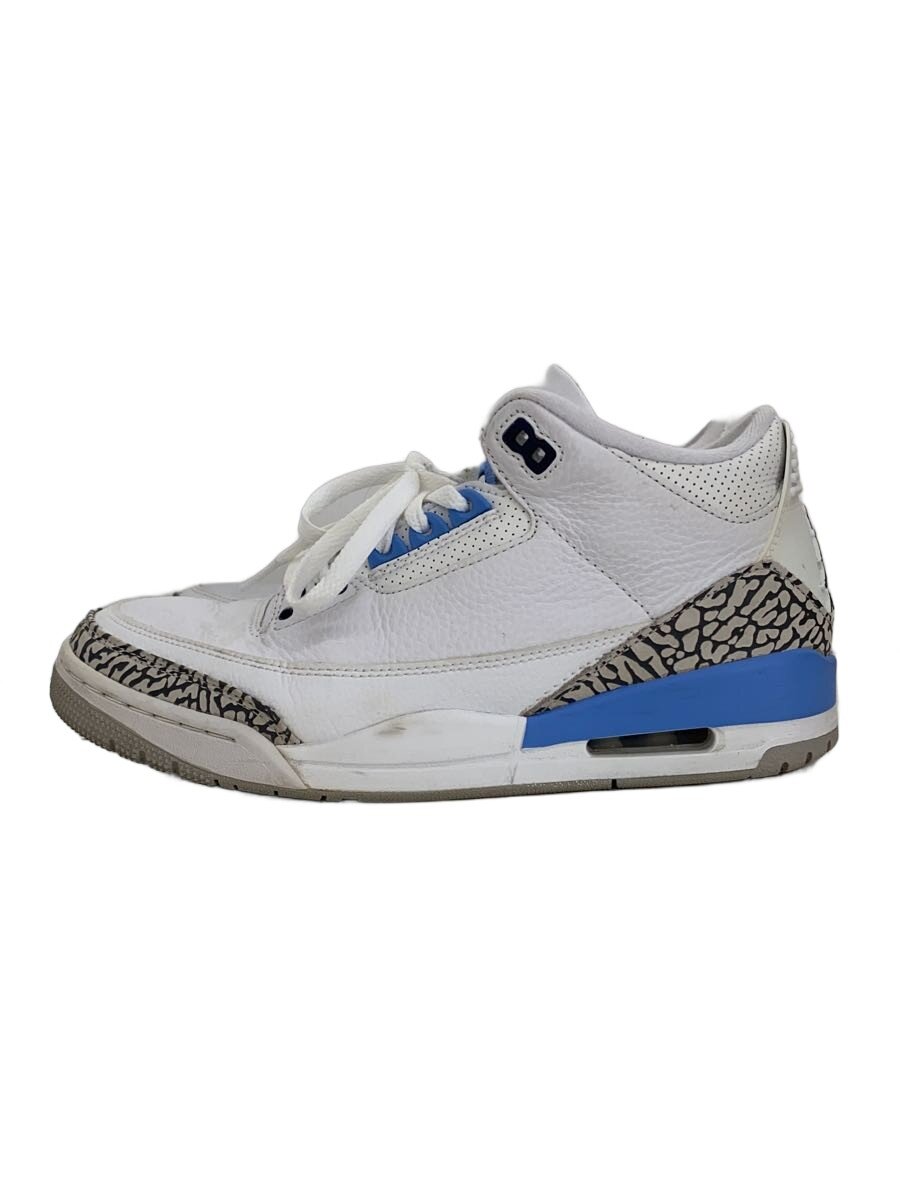 NIKE◆AIR JORDAN 3 RETRO/エアジョーダン3 レトロ/ホワイト/CT8532-104/26.5cm/WHT