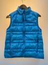 【中古】THE NORTH FACE◆ダウンベスト/L/ナイロン/BLU/無地/NDW18170【レ ...