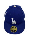 【中古】NEW ERA◆ドジャース/キャップ/7 3/8/ポリエステル/BLU/メンズ【服飾雑貨他】
