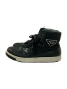 【中古】PRADA◆ハイカットスニーカー/US8.5/BLK/2TG 179【シューズ】