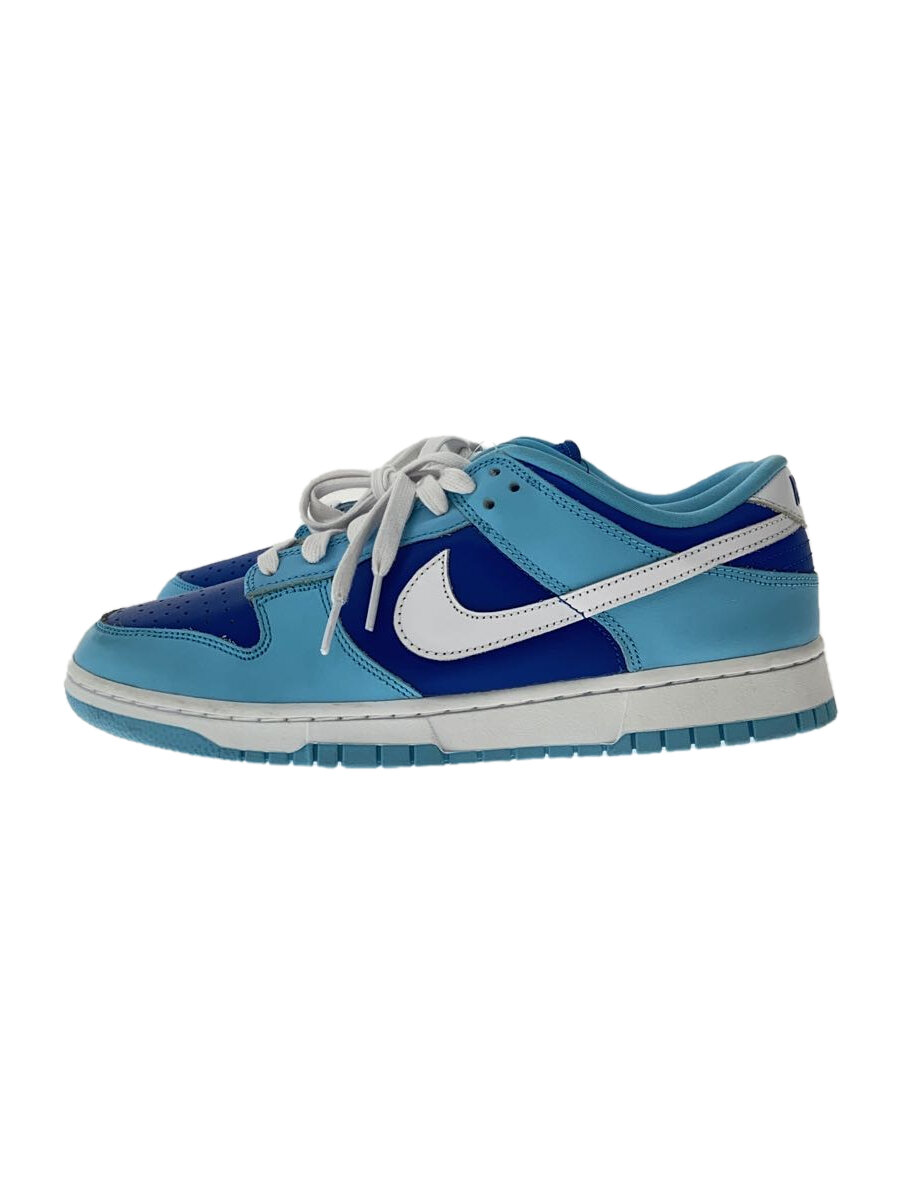 【中古】NIKE◆DUNK LOW RETRO QS_ダンク ロー レトロ クイックスタイル/27.5cm/BLU【シューズ】