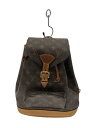【中古】LOUIS VUITTON◆モンスリMM_モノグラム・キャンバス_BRW/PVC/BRW【バッグ】