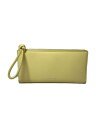 【中古】JIL SANDER◆SINGLE PRACTICAL WALLET MD GIRO/長財布/レザー/イエロー/レディース/汚れ【服飾雑貨他】(4)
