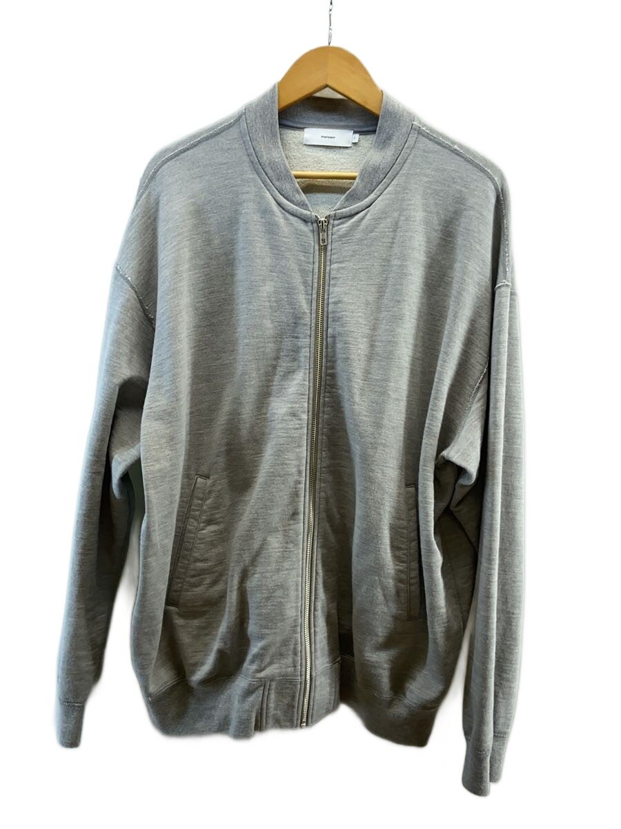 Graphpaper◆Wool Terry Bomber/スウェット/FREE/コットン/GRY/無地/gm224-70012//