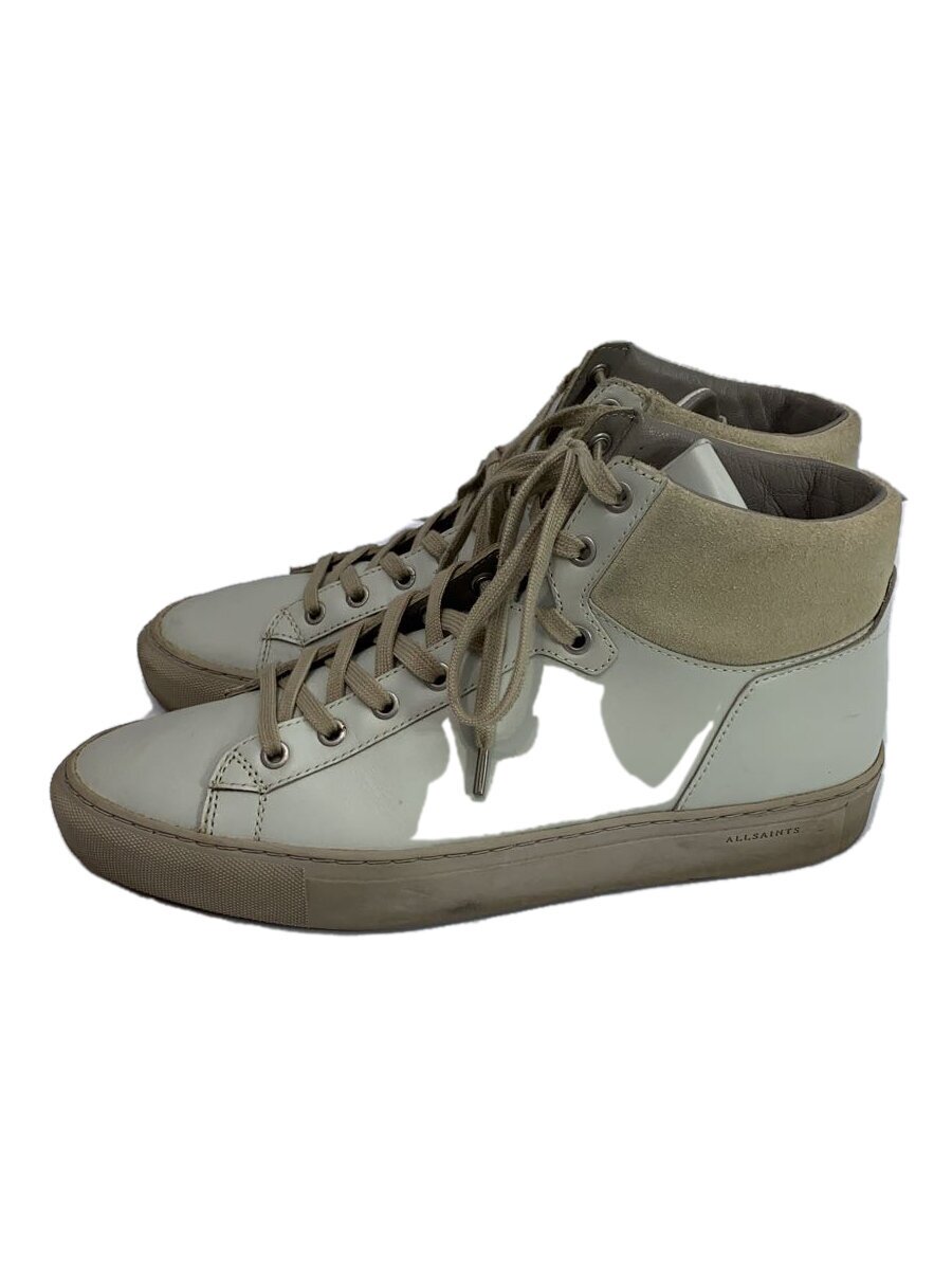 【中古】ALLSAINTS◆ハイカットスニーカー/42/GRY【シューズ】
