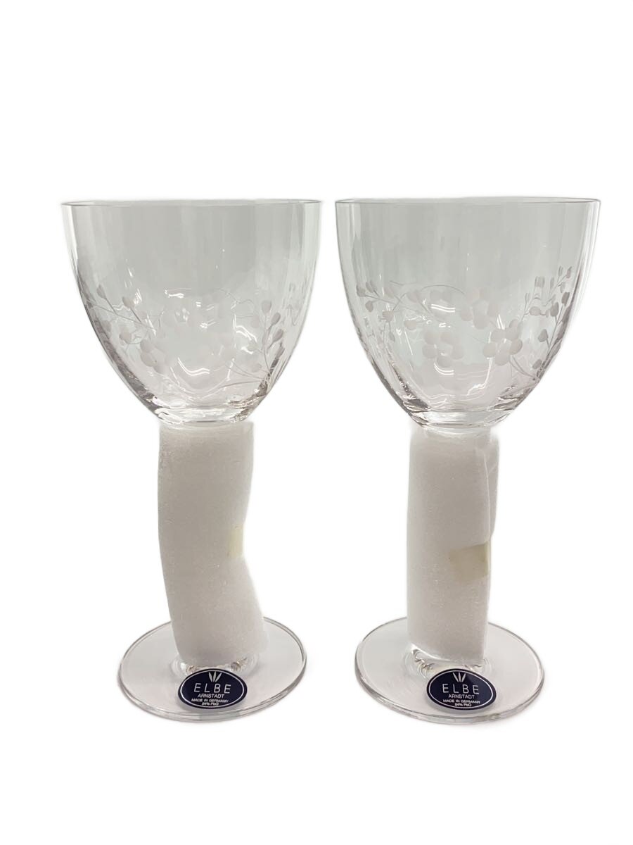 【中古】ELBE◆未使用品/グラス/2点セット/WHT/箱付き【キッチン用品】