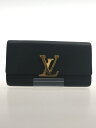 【中古】LOUIS VUITTON◆ポルト・フォイユ・カプシーヌ_BLK/牛革/BLK/メンズ【服飾雑貨他】