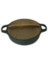 【中古】南部盛栄堂(OIGEN)◆鍋/サイズ:24cm/2点セット/BLK【キッチン用品】