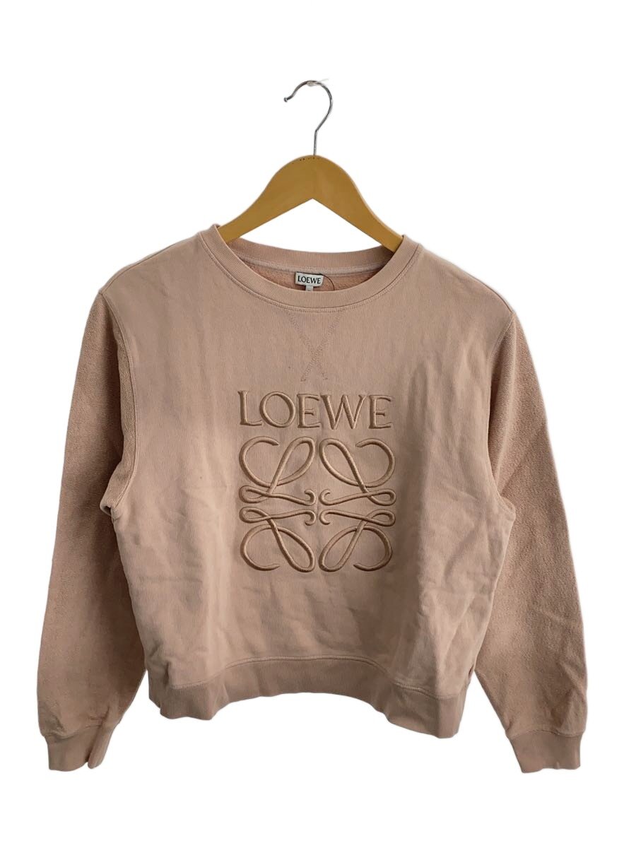LOEWE◆ANAGRAM SWEATSHIRT/XS/コットン/ピンク/S359341XA8//