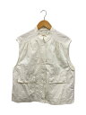 【中古】TODAYFUL◆ベスト/FREE/コットン/WHT/無地/12310105【レディースウェア】