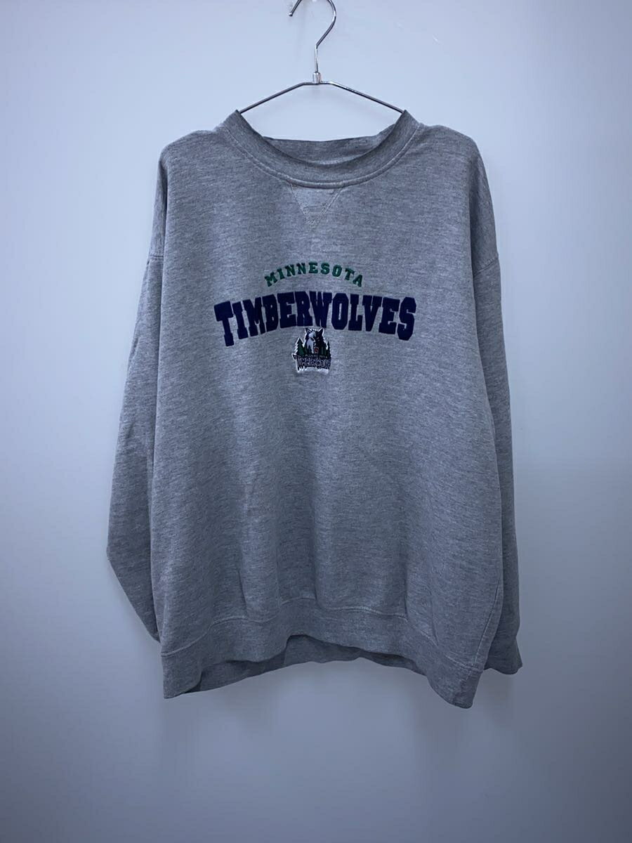 【中古】ミネソタ/Timberwolves/NBA/スウェット/グレー/無地【メンズウェア】