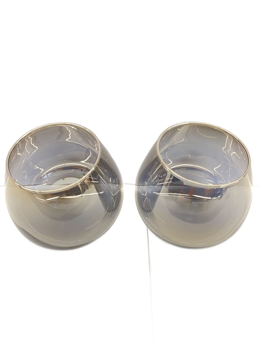 【中古】PROGRESS◆グラス/2点セット/チタングラス/GENDER シルバー【キッチン用品】