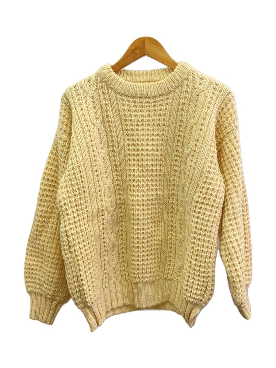 Rakuten - 【中古】90s/旧タグ/ビンテージ/ニット・セーター(厚手)/--/ウール/IVO/無地【メンズウェア】