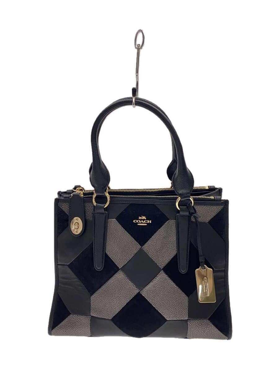 COACH - 【中古】COACH◆COACH コーチ クロスビー キャリーオール ハンドバッグ レザー/WHT/無地/36531【バッグ】