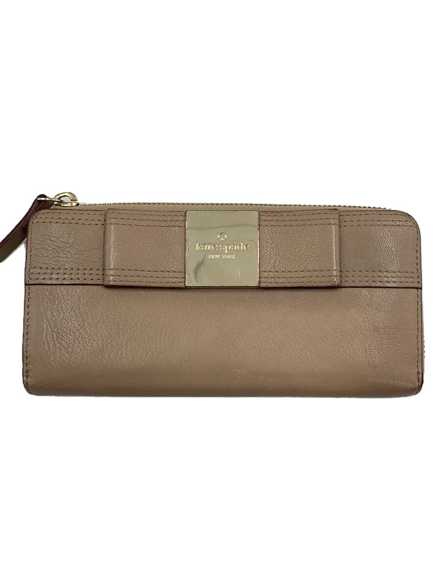 【中古】kate spade new york◆財布/--/BEG/レディース【服飾雑貨他】