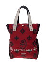 【中古】CASTELBAJAC◆トートバッグ/キャンバス/RED/070721【バッグ】