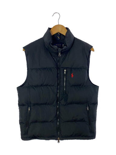【中古】POLO RALPH LAUREN◆ダウンベスト/S/ポリエステル/BLK【メンズウェア】 【中古】POLO RALPH LAUREN◆ダウンベスト/S/ポリエステル/BLK【メンズウェア】