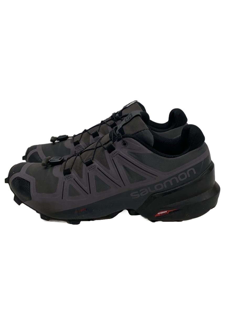 【中古】salomon◆シューズ/27cm/グレー/410429/Speedcross 5/トレイルランニングシ...