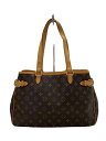 【中古】LOUIS VUITTON◆バティニョール・オリゾンタル_モノグラム・キャンバス_BRW/PVC/BRW【バッグ】