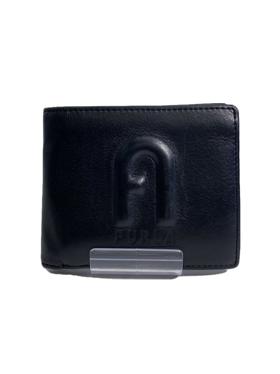 【中古】FURLA◆2つ折り財布/レザー/B