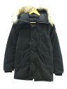 【中古】CANADA GOOSE◆JASPER PARKA/ダウンジャケット/XXS/ポリエステル/BLK/3438JM【レディースウェア】