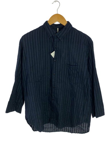 【中古】m’s braque◆エムズブラック/長袖シャツ/40/コットン/ネイビー/ストライプ/201302【メンズウェア】 【中古】m’s braque◆エムズブラック/長袖シャツ/40/コットン/ネイビー/ストライプ/201302【メンズウェア】