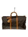 【中古】LOUIS VUITTON◆キーポル50_モノグラム・キャンバス_BRW/PVC/BRW【バッグ】