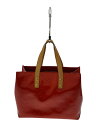 【中古】LOUIS VUITTON◆リードPM_モノグラム・ヴェルニ_RED/エナメル/レッド/赤/モノグラム/M91088【バッグ】