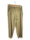 【中古】PLEATS PLEASE ISSEY MIYAKE◆ストレートパンツ/0/ポリエステル/BRW/pp93-jf404【レディースウェア】