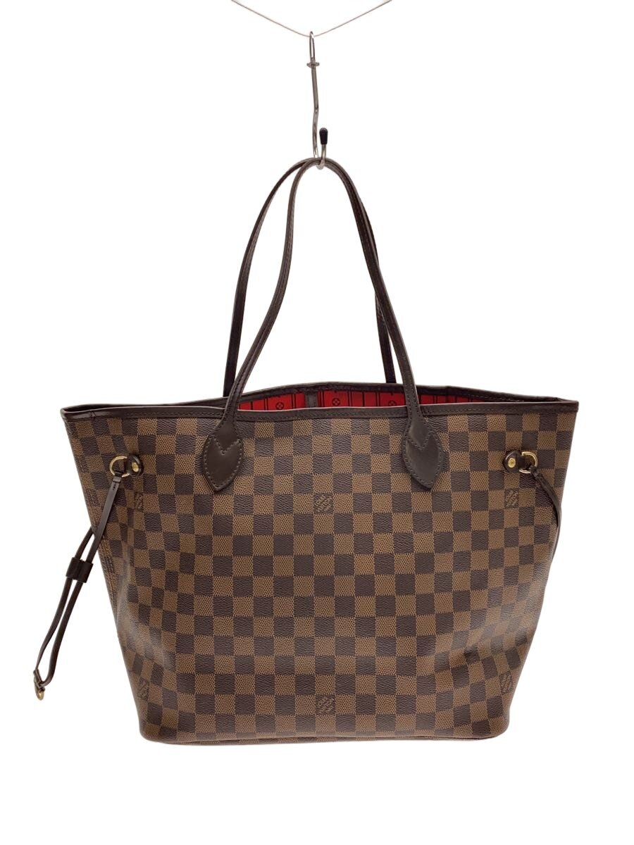 LOUIS VUITTON - 【中古】LOUIS VUITTON◆1)ネヴァーフルMM_ダミエ・エベヌ/PVC/BRW//【バッグ】