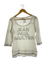 【中古】Jean Paul GAULTIER FEMME◆7分袖カットソー/40/コットン/WHT/570-5.CKK【レディースウェア】