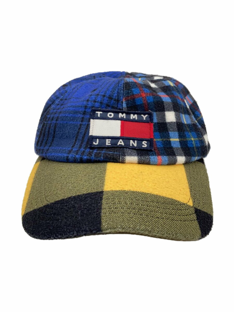 楽天2nd STREET 楽天市場店【中古】TOMMY JEANS◆キャップ/--/ポリエステル/NVY/チェック/メンズ/AM0AM06687【服飾雑貨他】