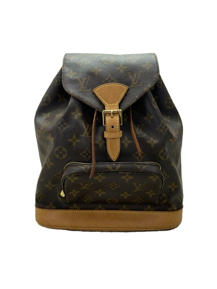 【中古】LOUIS VUITTON◆1)ミニ・モンスリ_モノグラム・キャンバス_BRW/PVC/BRW【バッグ】