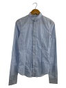 【中古】BALENCIAGA◆シャツ/XS/ナイロン/BLU/ストライプ/182965【レディースウェア】(4)
