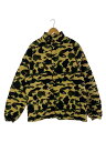 【中古】A BATHING APE◆ダウンジャケット/XL/ナイロン/ベージュbeige/カモフラ【メンズウェア】