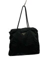 【中古】PRADA◆トートバッグ/ナイロン/BLK【バッグ】